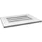 Ekena Millwork Vertical Surface Mount PVC Gable Vent: Non-Functional, w/ 3-1/2"W x 1"P Standard Frame, 22"W x 16"H GVPVE22X1601SN - alternate 3